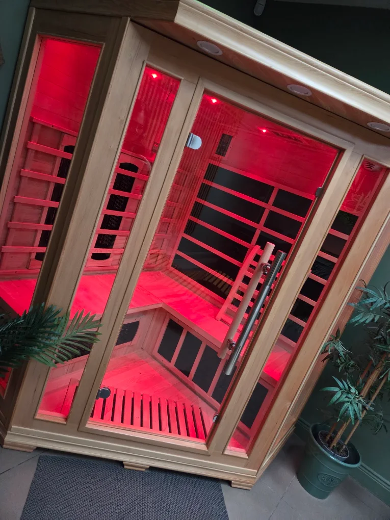 Infrared sauna in our spa area